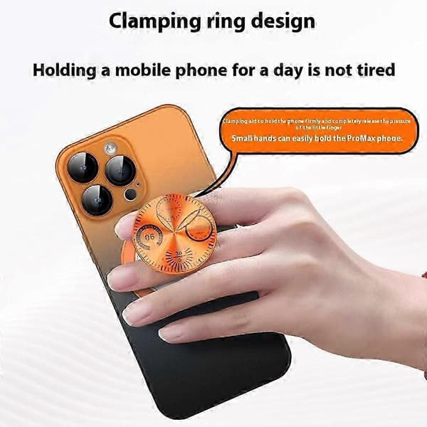 For iPhone 16 Pro Max-deksel med dreibar støtte, gradientfarget hardt PC-telefondeksel - rosa svart