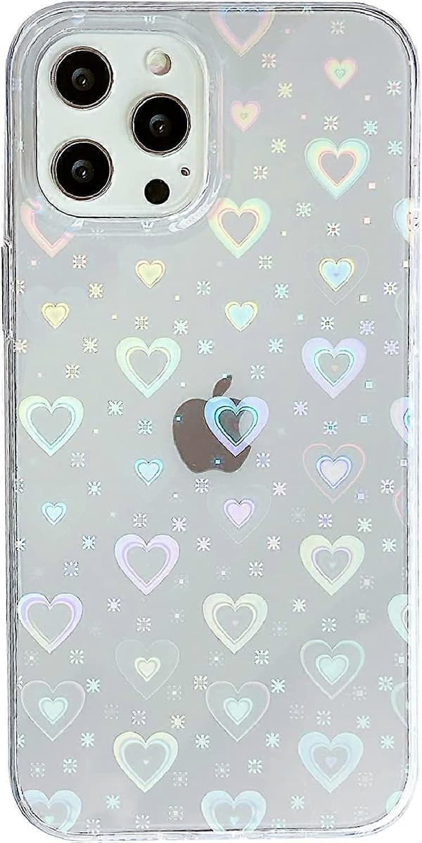 Kærlighedshjerte Laser Klart Blødt Kompatibel med iPhone-etui (Klar, iPhone 13) Klar iPhone 13