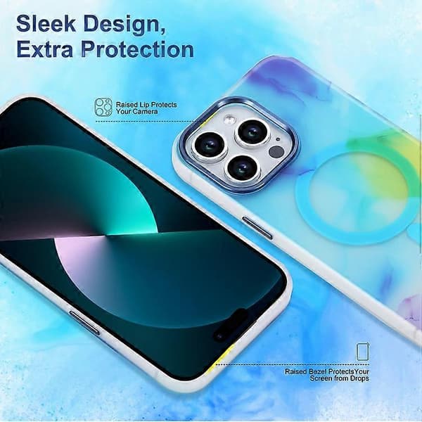 For iPhone 15 MagSafe magnetisk blekktelefondeksel