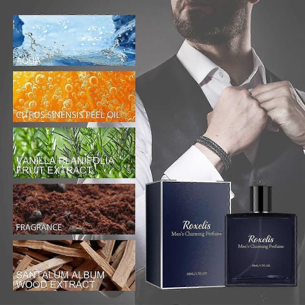 Herre Charm Parfume, Langvarig Citrus- og Vaniljeduft til Daglig og Romantiske Anledninger