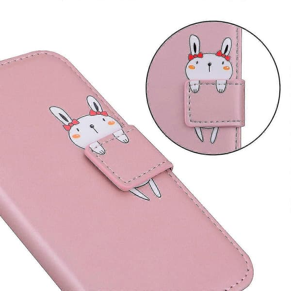 Kompatibel med iPhone 13 Pro etui kortholder PU læder pung flip cover - sort