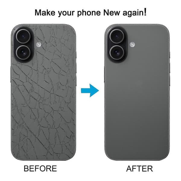 For iPhone 17 Glass Batteribakdeksel