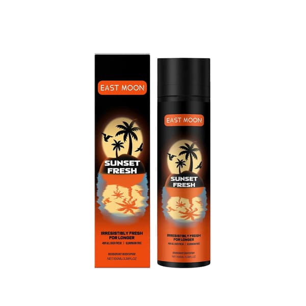 Fruktduftende kroppspleiespray for menn - Forfriskende svetteluktkontroll med mango- og sitrusoljer