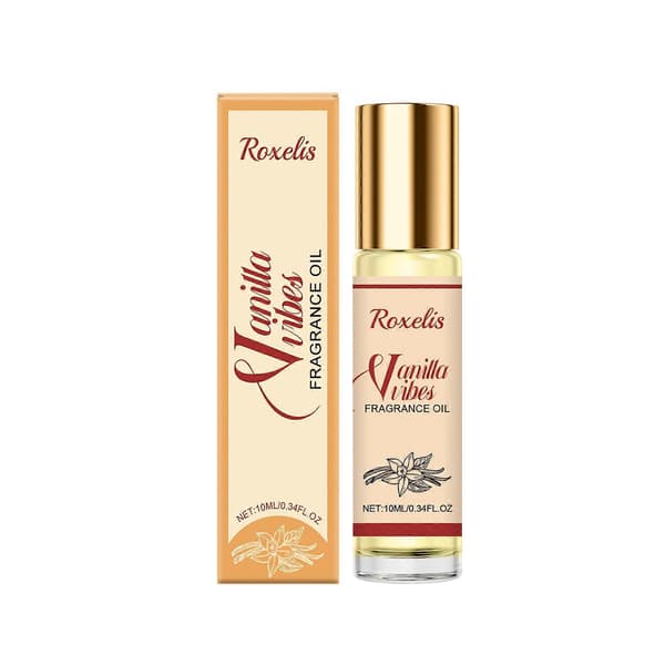 Vanilje Roll-On Parfume, Langvarig Frisk Elegant Duft, Ikke-fedtet Hudvenlig Duft, 10ml