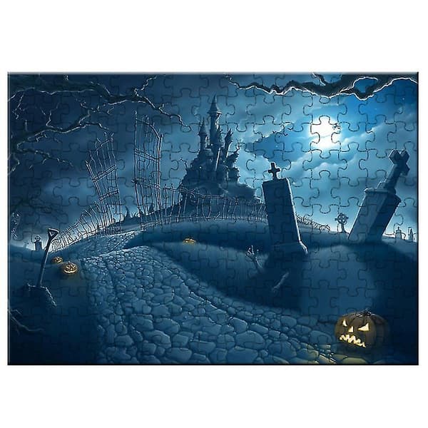 1 stk Halloween-puslespill for Halloween-dekorasjoner