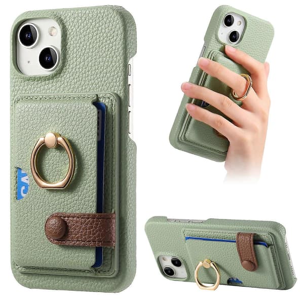 Ringkortholder-cover til iPhone 15