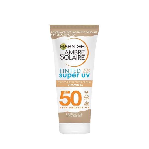 3 x Garnier Ambre Solaire sävytetty BB Super UV SPF 50 50ml - Medium sävy