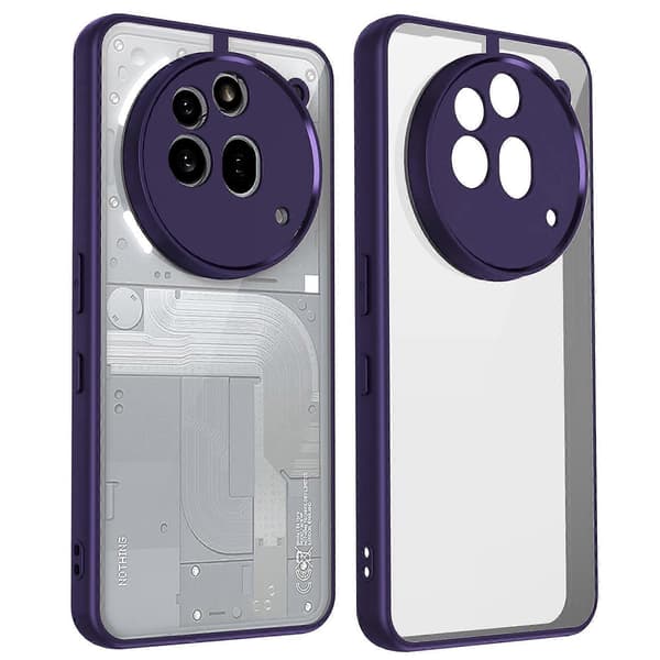 Matt PC Skin-feel Støtsikkert Telefondeksel (Lilla, For Nothing Phone 3a Pro)
