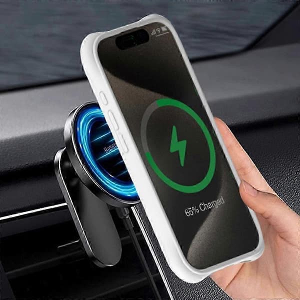 Magnetiskt skal med vågmönster för iPhone 16 Pro Max PC+Flytande silikon Telefonskal Mikrofiberfoder (Tan)