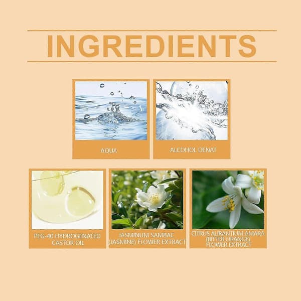 Appelsinblomstervann Roll-On Parfyme, Langvarig Duft, Praktisk Bærbar 10ml