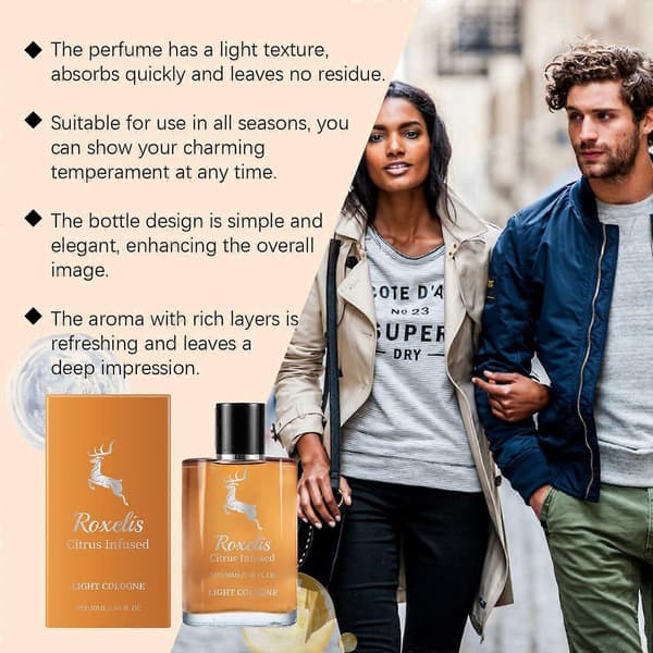 Charm Orange Cologne Parfym, Fräsch Elegant Långvarig Doft för Kvinnor, 50ml