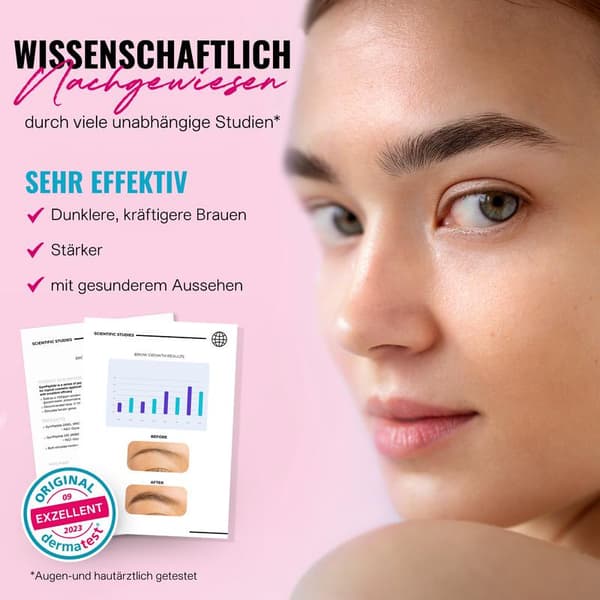 3-pak øjenbryn-vippe overflade kosmetisk pleje serum