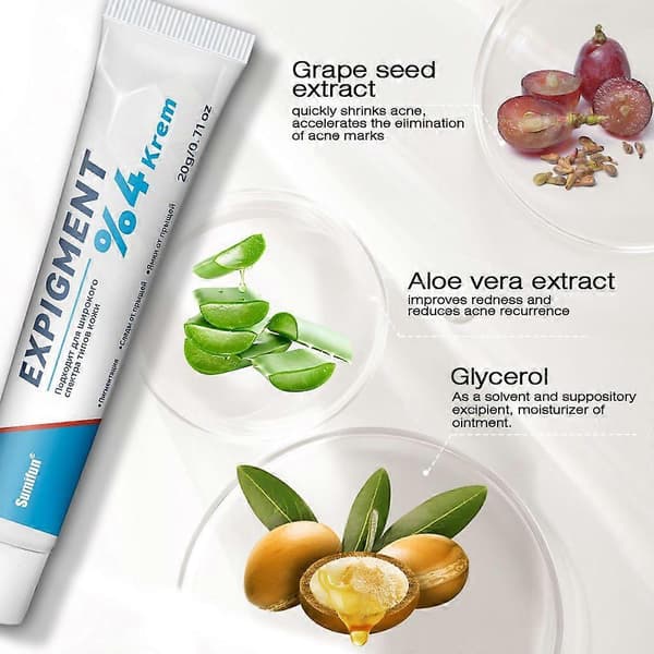 Expigment 4% Ansigtscreme, Daglig Ansigtspleje til Ujævn Hudfarve, 20g