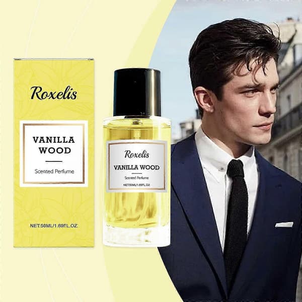 Örtig Träparfym, Långvarig Vanilj- och Myskdoft för Elegant Stil, 50ml
