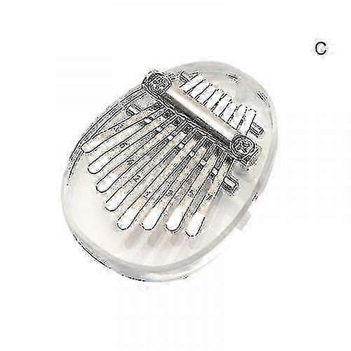 Mini tummpiano 8 tangenter bärbart fingerpiano med hänghål