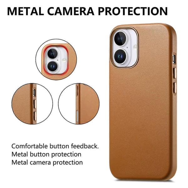 Telefonfodral med Metallknapp För iPhone 16 Pro