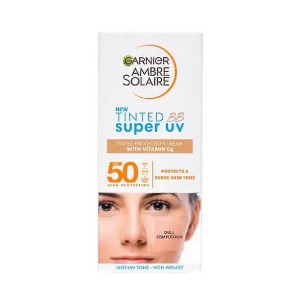 3 x Garnier Ambre Solaire sävytetty BB Super UV SPF 50 50ml - Medium sävy