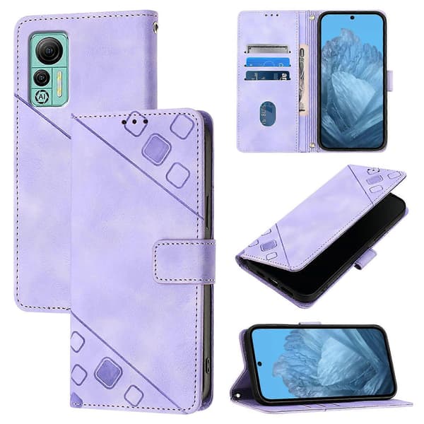 Läderfodral med präglat skinnutseende för Ulefone Note 14