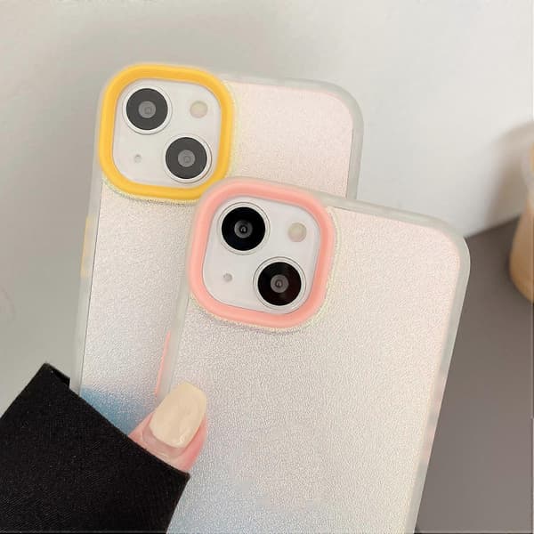For iPhone 13 Pro Laser Perlemorsglitter Telefondeksel