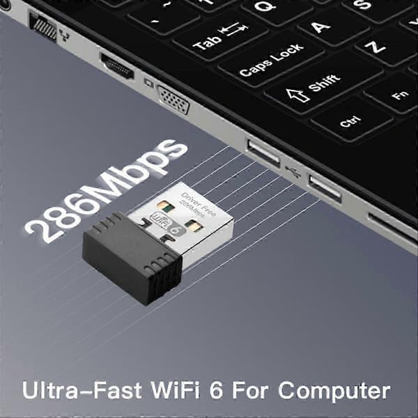 Trådløs WiFi 6-adapter AX286 802.11Ax 2.4GHz Gratis driver USB-netværkskort til Win7/10/11 computer M