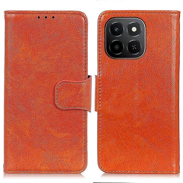 För Honor X6c 4G Nappa Textur Flip Läder Telefonfodral (Orange)