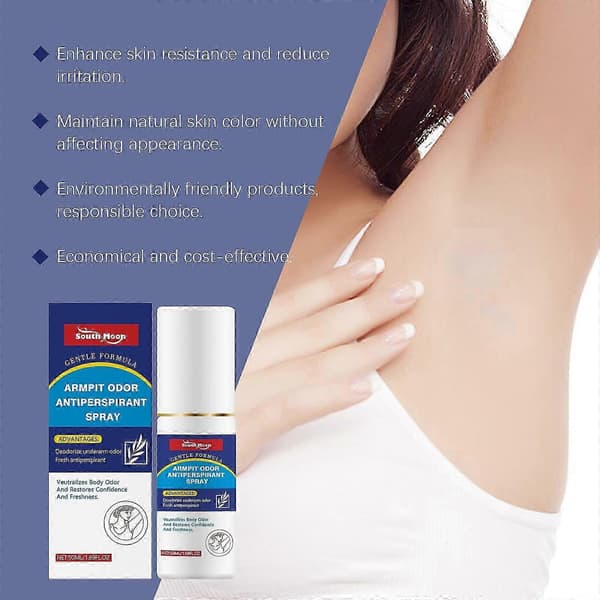 Antiperspirant Spray mod Armhulelugt Skånsom Formel, Deodoriserer Armhulelugt, Frisk Antiperspirant