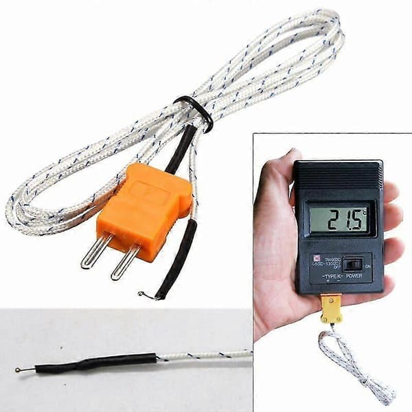 K-typ termoelementprob temperatursensorkabel -50~550 för multimeter