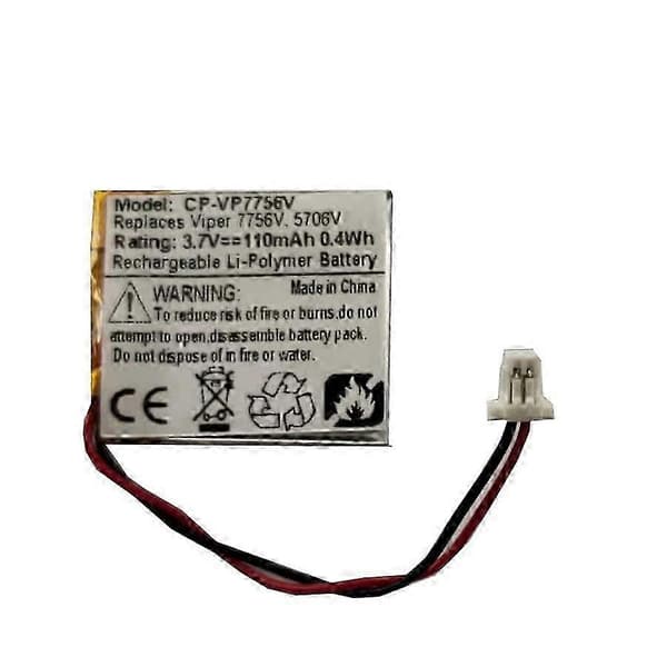 Redan testad, tillämplig för Viper 7756V, 5706V bilfjärrkontrollbatteri