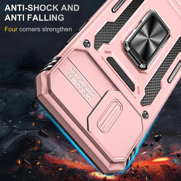 Armor PC + TPU Kameraskydd Telefonfodral (För iPhone 15 Pro)