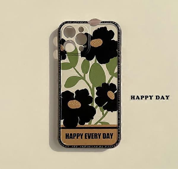 Blomsteretui til iPhone 13 Etui Blødt Klart TPU Silikone Gummietui