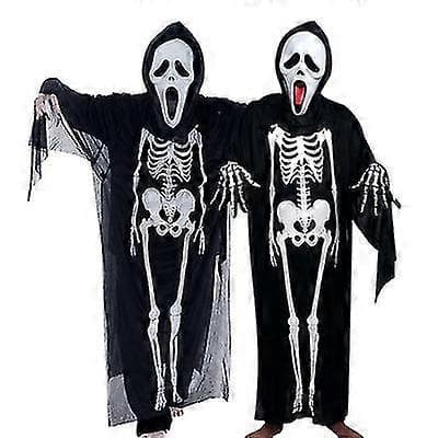 2 stk Halloween Skjelett Spøkelseskappe