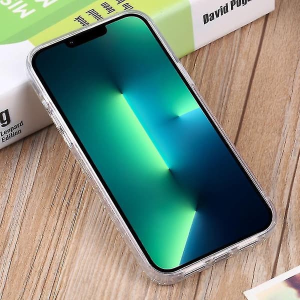 Til iPhone 13 Pro Max Dfans Design Starry Sky Epoxy Telefoncover (sølv)