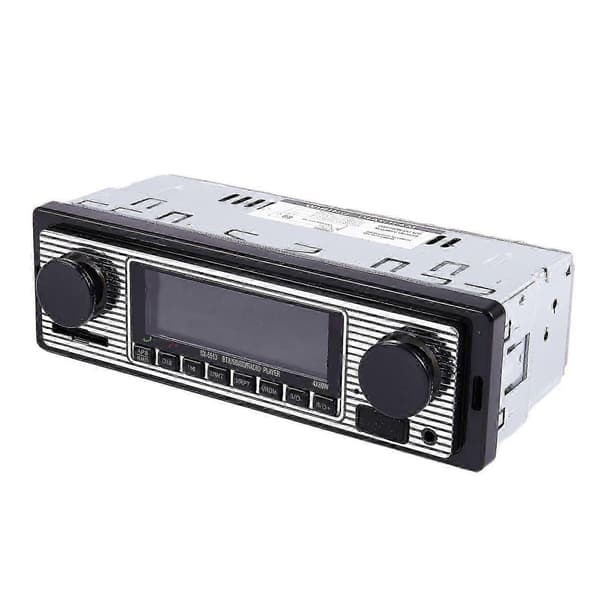 Bluetooth Vintage Bilradio MP3-spelare Stereo USB AUX Klassisk Bilstereo Ljud