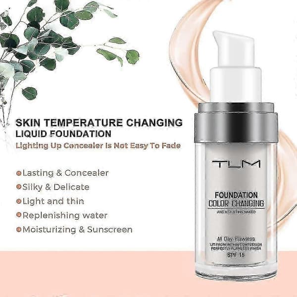 Utsökt 2st Tlm Changing Foundation För Hud, Flytande Makeup Bas Ansiktskräm
