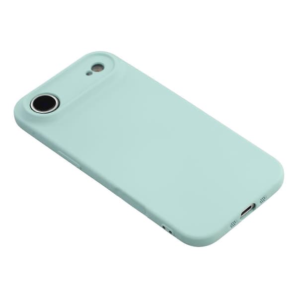 För iPhone 17 Air Fodral TPU Baksida Mjukt Anti-Repa Fiberfoder Telefonfodral - Babyblå
