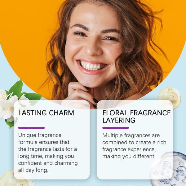 3 st Roxelis Body Perfume Spray, fräsch blommig långvarig doft för dejting
