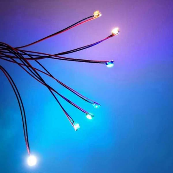 40x modelljernbane forhåndsloddede mikro Litz kablede LED-kabler