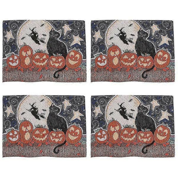 4 stk Halloween bordbrikke