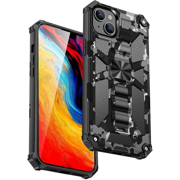 Kamouflage Armor Case för iPhone 14 Plus