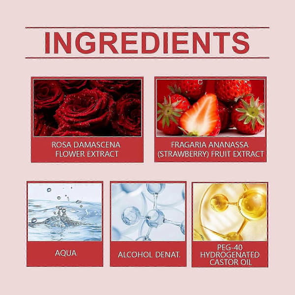 Rose Charm Parfume, Naturlig Rosenduft, Elegant Langvarig Hverdagsduft, 50ml