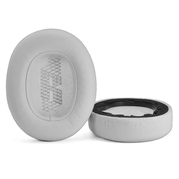 Øreputer i skinnsvamp for JBL E65btnc Duet Nc Live650 hodesett øreklokker (blå)