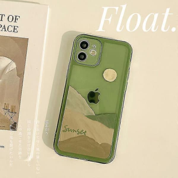 For iPhone 13 Pro heldekkende deksel (grønt eple)