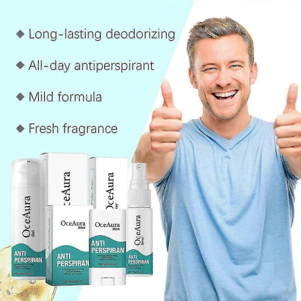 Deodoriserande kroppsvårdsset, fräsch långvarig doft naturlig luktkontrollset