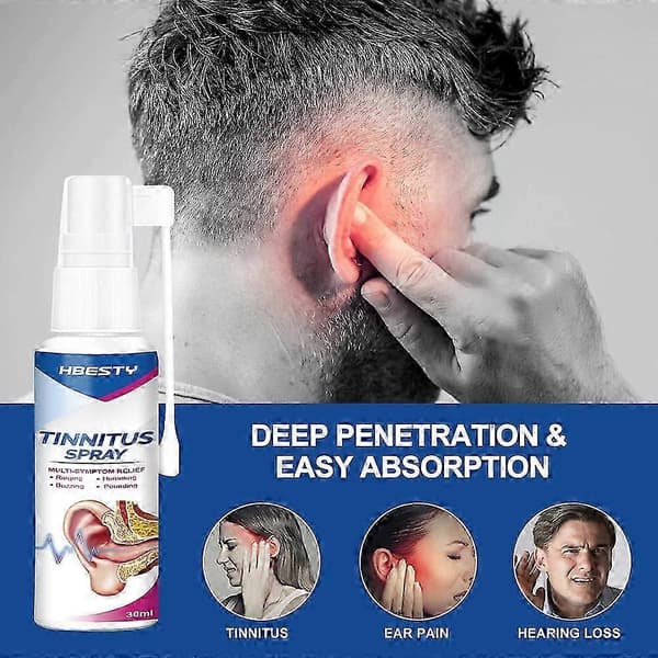 1-3PCS Tinnitus Spray Öronringningslindring Lindrande Örondroppar Hörsel 30ml