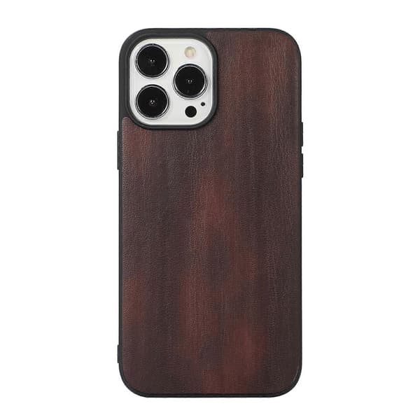 För iPhone 13 Pro Gul Ko Textur PU Telefonfodral