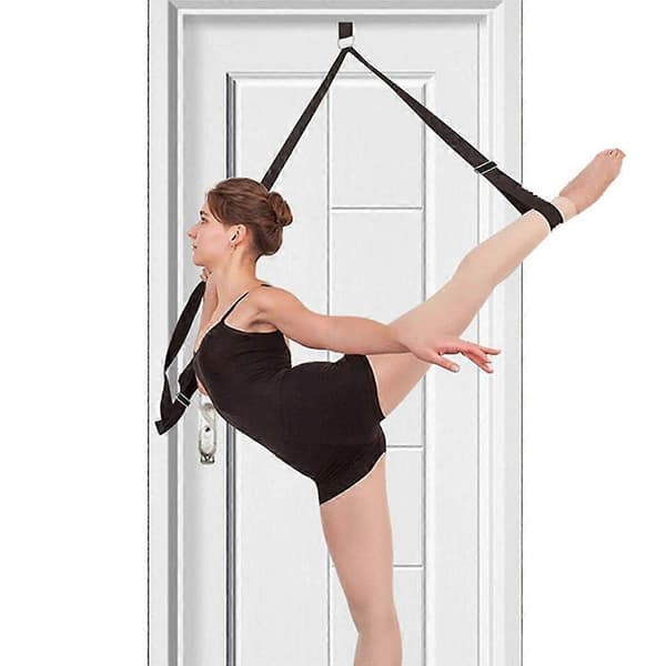Adjustable Leg Stretcher Stretch Band Physical Therapy Exercise Straps for Stretching, Black
