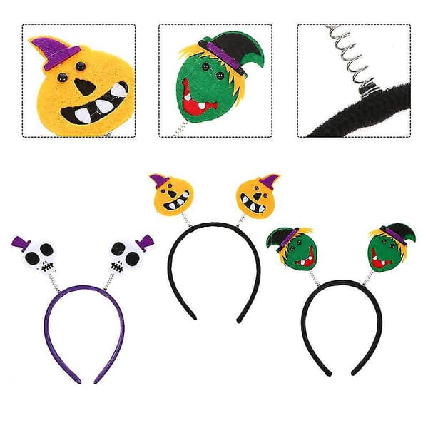 3 stk. Halloween-hårbånd til Halloween-gaver