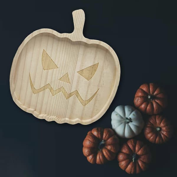 Halloween Gresskar Tallerken Halloween Tre Middagstallerken Søt Halloween Gresskar