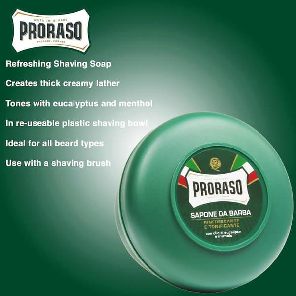 Proraso Uppfriskande Raklödderburk (Eukalyptusolja & Mentol) 150ml A