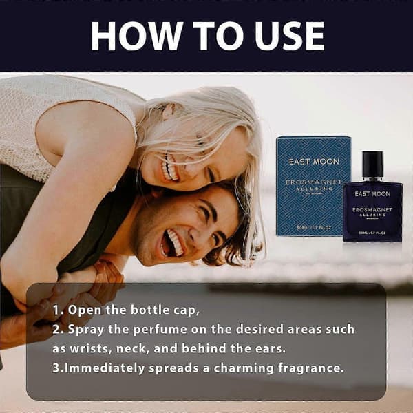 Herrparfym Charm, Långvarig Maskulin Naturlig Doft, Enkel Spray för Daglig Fräschhet, 50ml